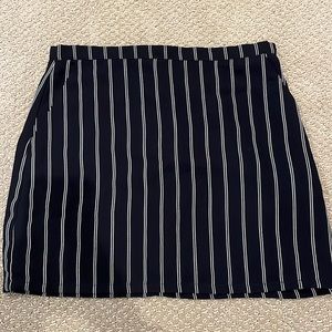 Forever 21 Striped Pencil Mini Skirt